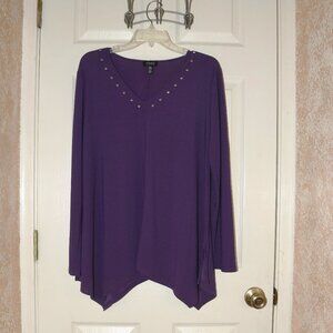 Jones New York Grape Purple Blouse